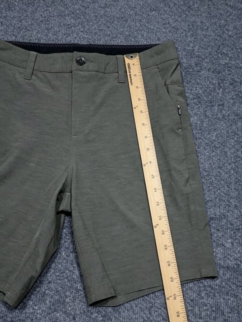 Vuori Shorts Mens 30 Green Performance Golf Stretch Zip Pocket Lightweight - Picture 5 of 5